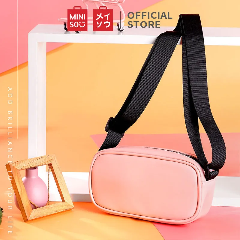 MINISO Tas Selempang Wanita Harajuku Jepang Persegi Sling Bag Woman