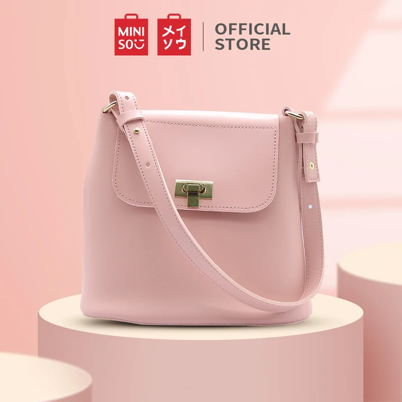 MINISO Stylish Simple Handbag Shoulder Bag Tas Wanita