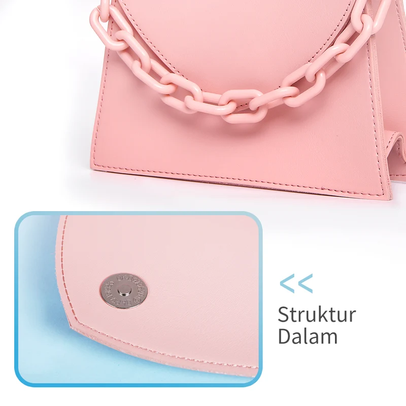 MINISO Tas Selempang Wanita Handbag Rantai Sling Bag Fashion Pesta