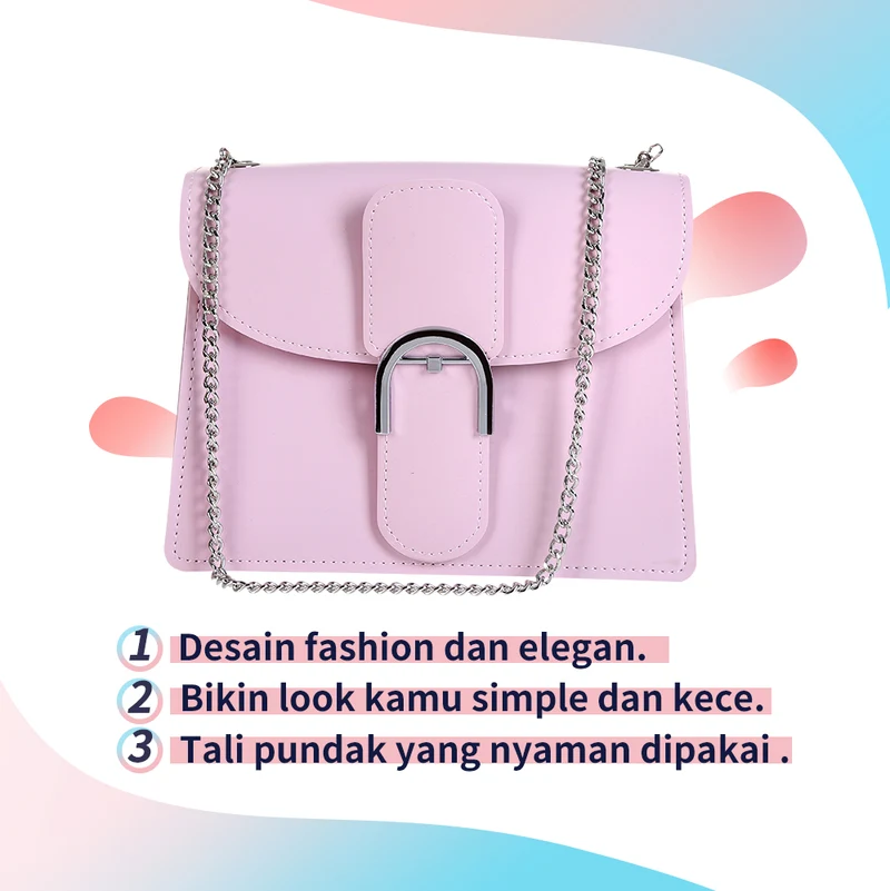 MINISO Tas Selempang Tas Wanita Fresh Macaroons Series Crossbody Bag