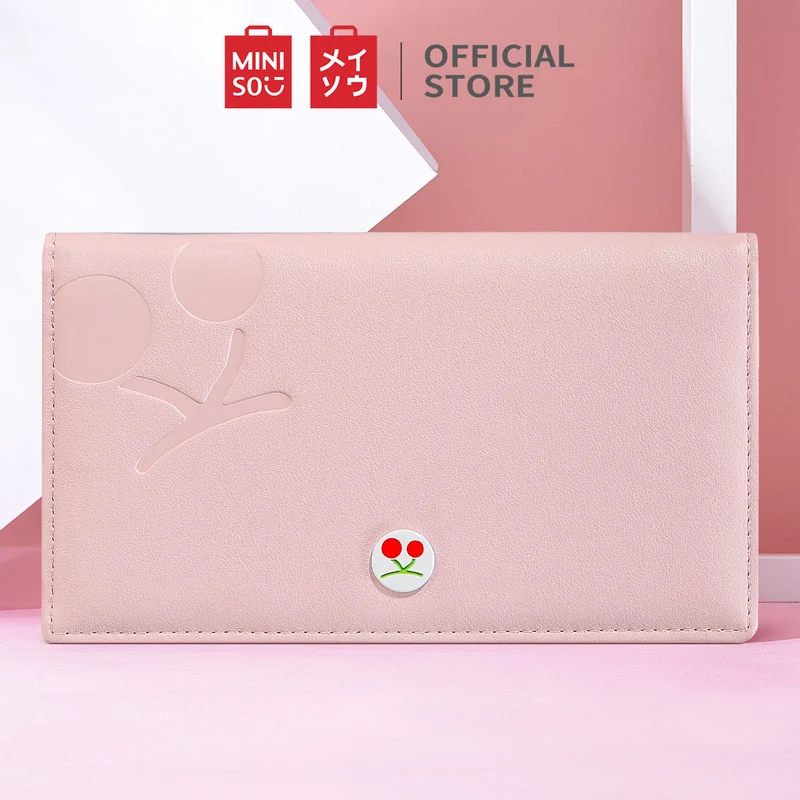 MINISO Dompet Lipat Pendek Kecil Two-Fold Wanita Cewek Motif Buah