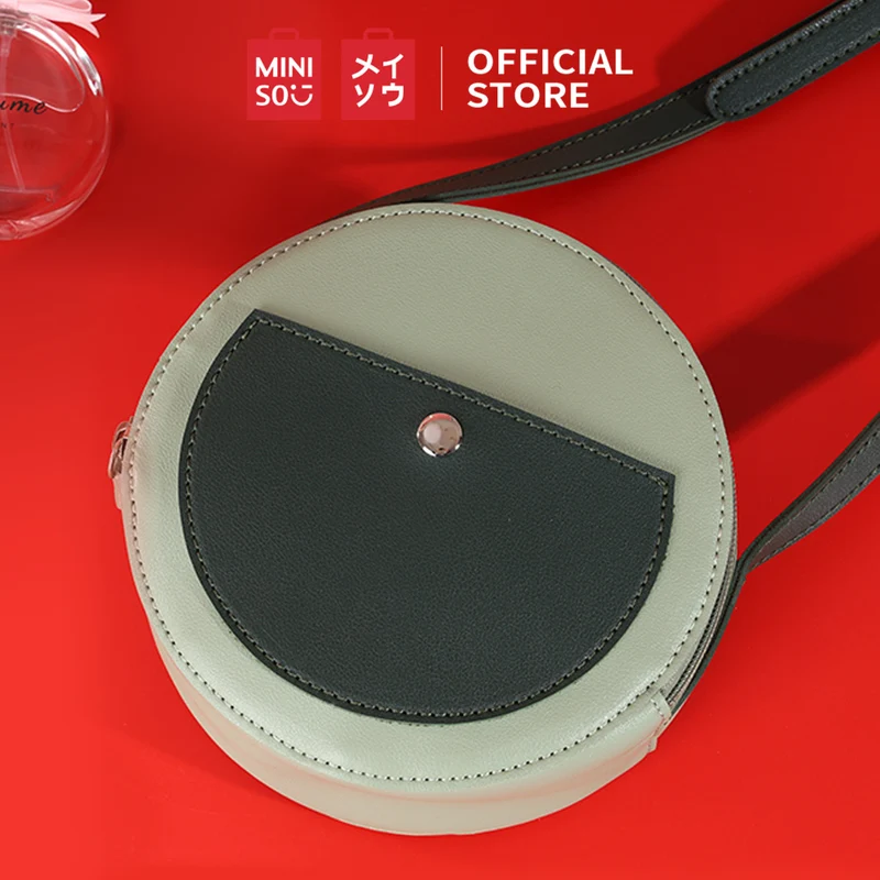 Miniso Tas Bahu Tas Selempang Bulat Fashion