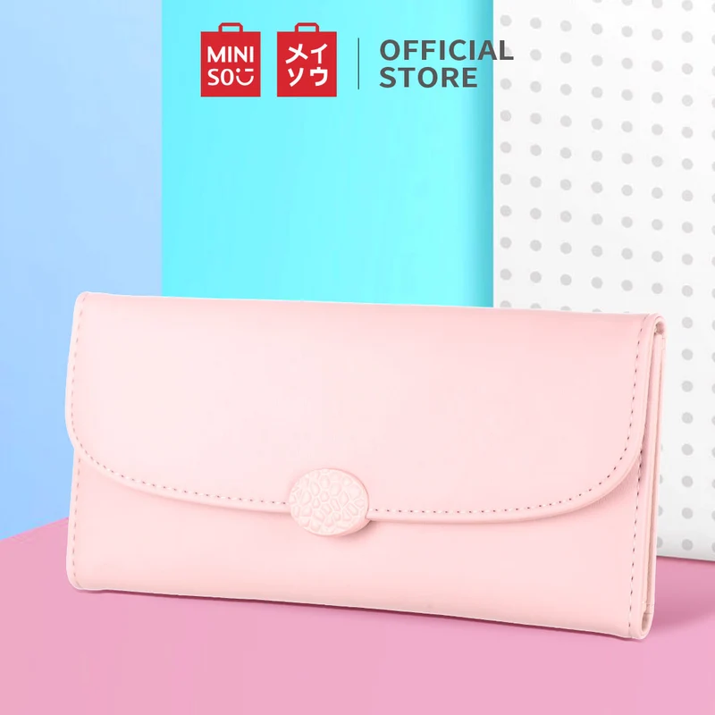 Miniso Dompet Wanita Kopling Dengan Pemegang Kartu