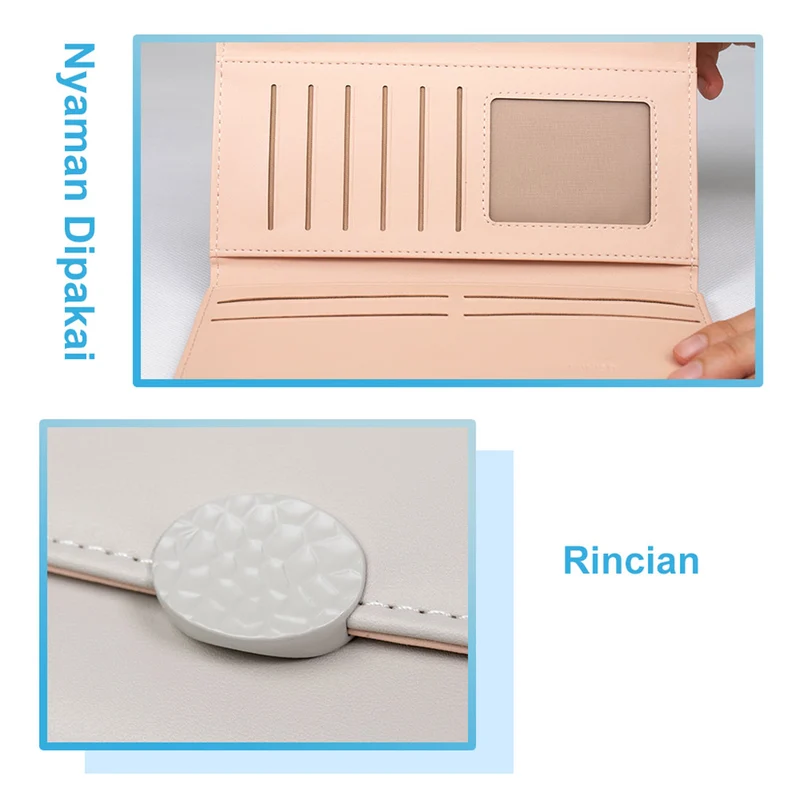 Miniso Dompet Wanita Kopling Dengan Pemegang Kartu
