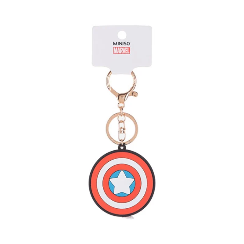 MINISO X MARVEL Pesona Tas dengan Pita Pengukur Dekorasi Tas Liontin Tas
