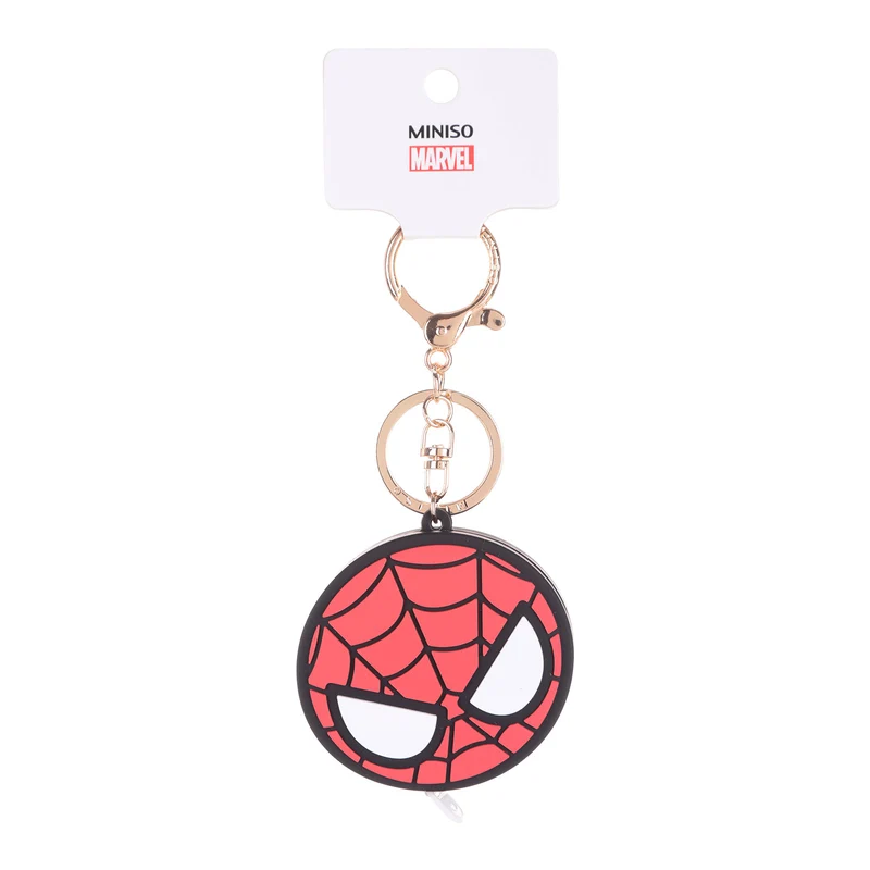 MINISO X MARVEL Pesona Tas dengan Pita Pengukur Dekorasi Tas Liontin Tas