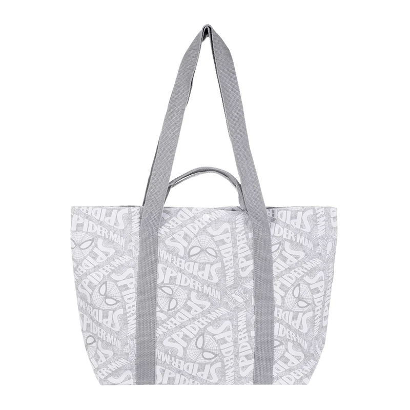 MINISO X MARVEL Tas Bahu Casual Tas Belanja Kanvas Tote Bag