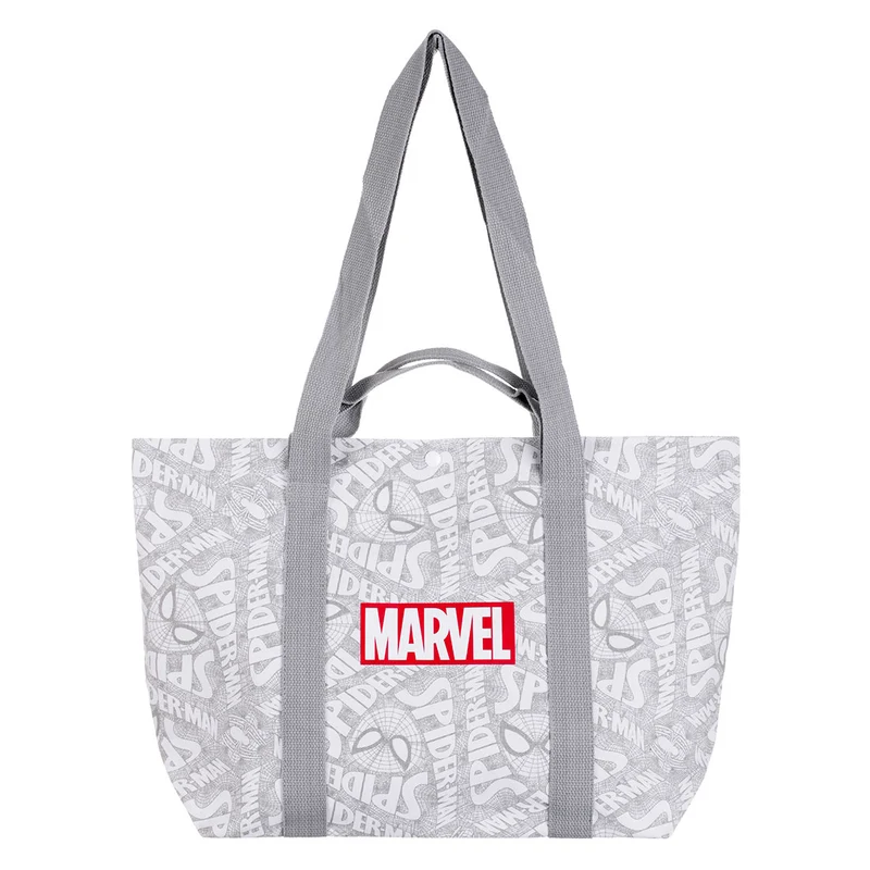 MINISO X MARVEL Tas Bahu Casual Tas Belanja Kanvas Tote Bag