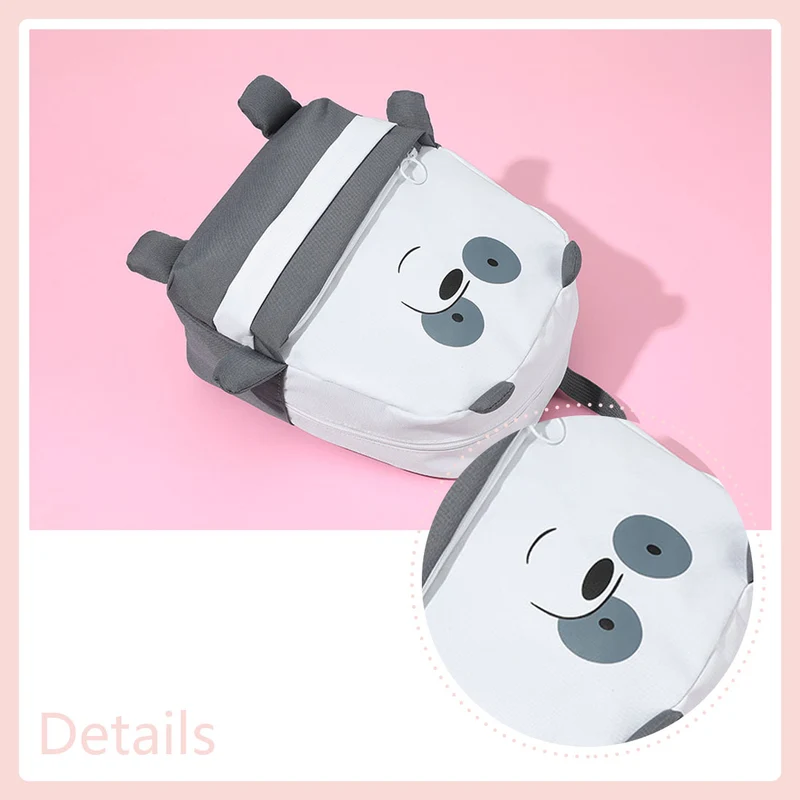MINISO We Bare Bears Tas Ransel Backpack Tas Punggung Simple Serbaguna