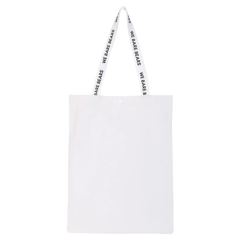 MINISO Tas Totebag Tote Shopping Bag Belanja We Bare Bears Canvas Kain