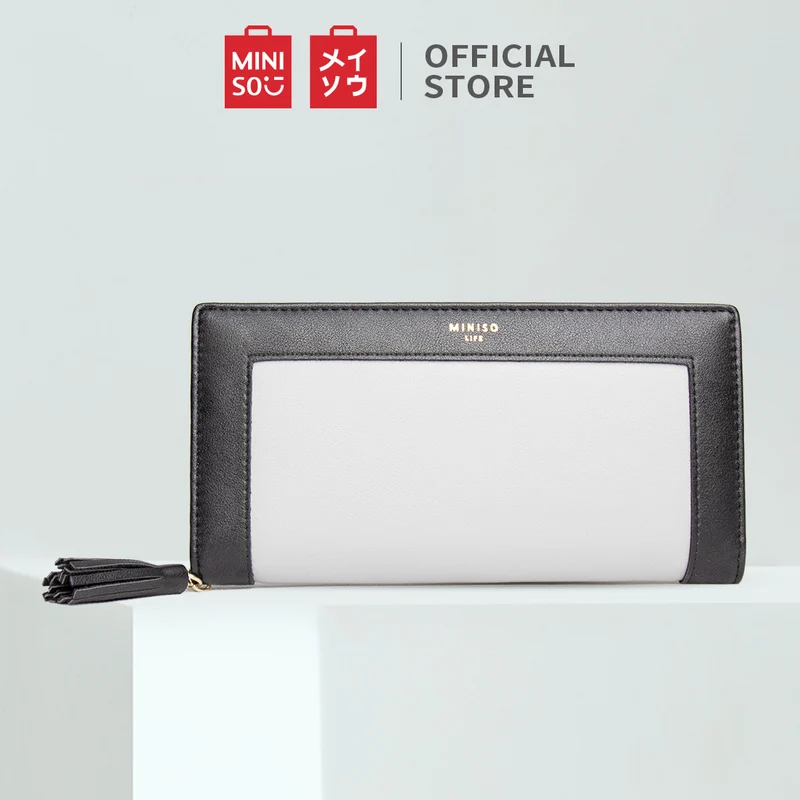 Miniso Official Women's Long Wallet With Tassels-dompet panjang