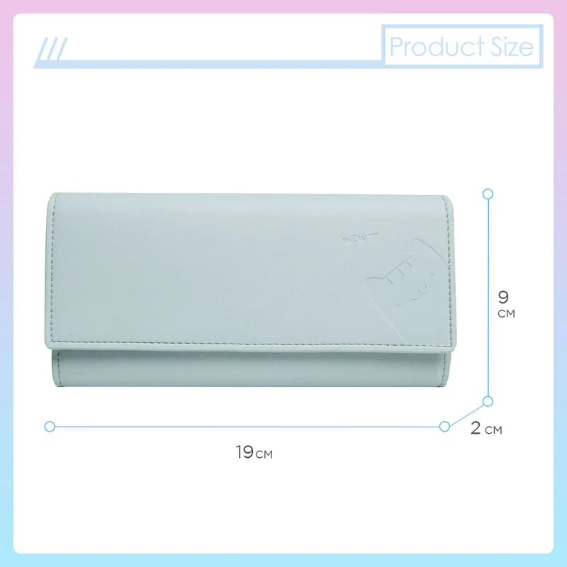 MINISO Dompet Wanita Panjang Wallet Simple Motif Hewan Korea Lucu