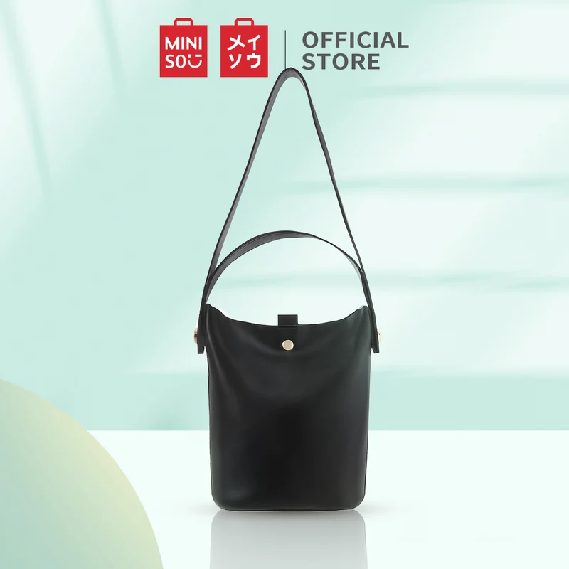 MINISO Tas Selempang Wanita Bucket Bag Tali Lebar Sling Bag Stylish Fashion Kasual