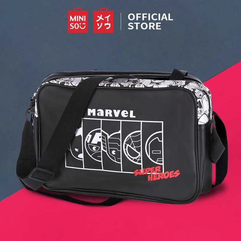 MINISO Marvel Tas Selempang Persegi Panjang Tas Bahu Crossbody Shoulder Bag