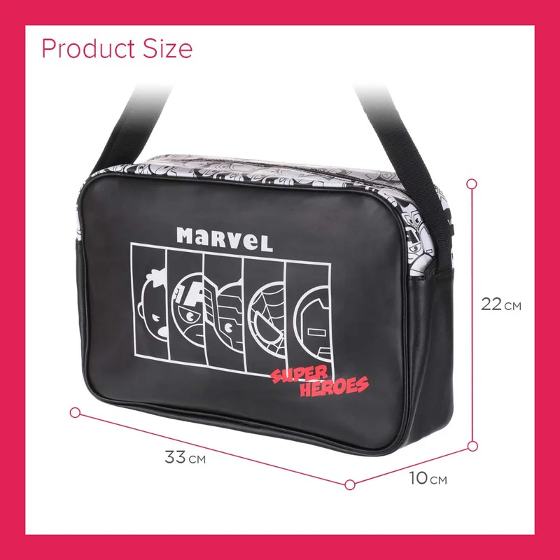 MINISO Marvel Tas Selempang Persegi Panjang Tas Bahu Crossbody Shoulder Bag