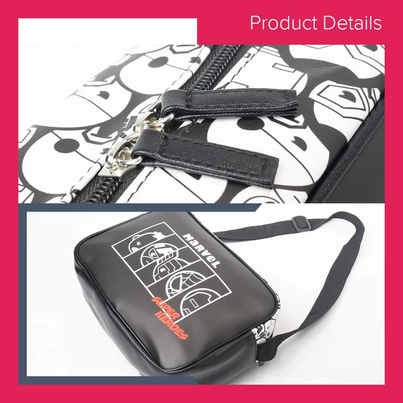 MINISO Marvel Tas Selempang Persegi Panjang Tas Bahu Crossbody Shoulder Bag