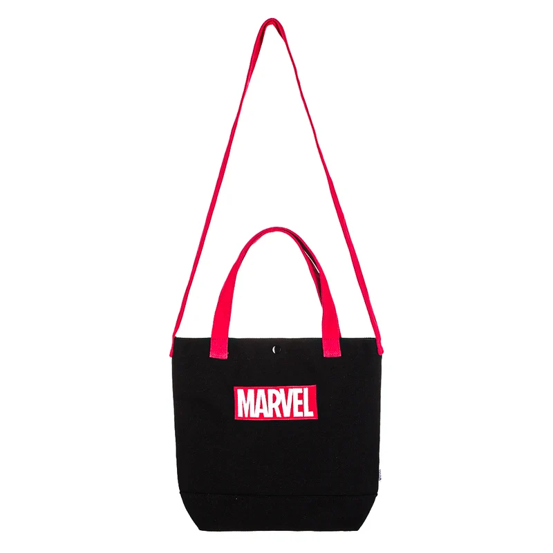 MINISO X Marvel Tas Belanja Bordir Crossbody Bag Tas Selempang Marvel Logo