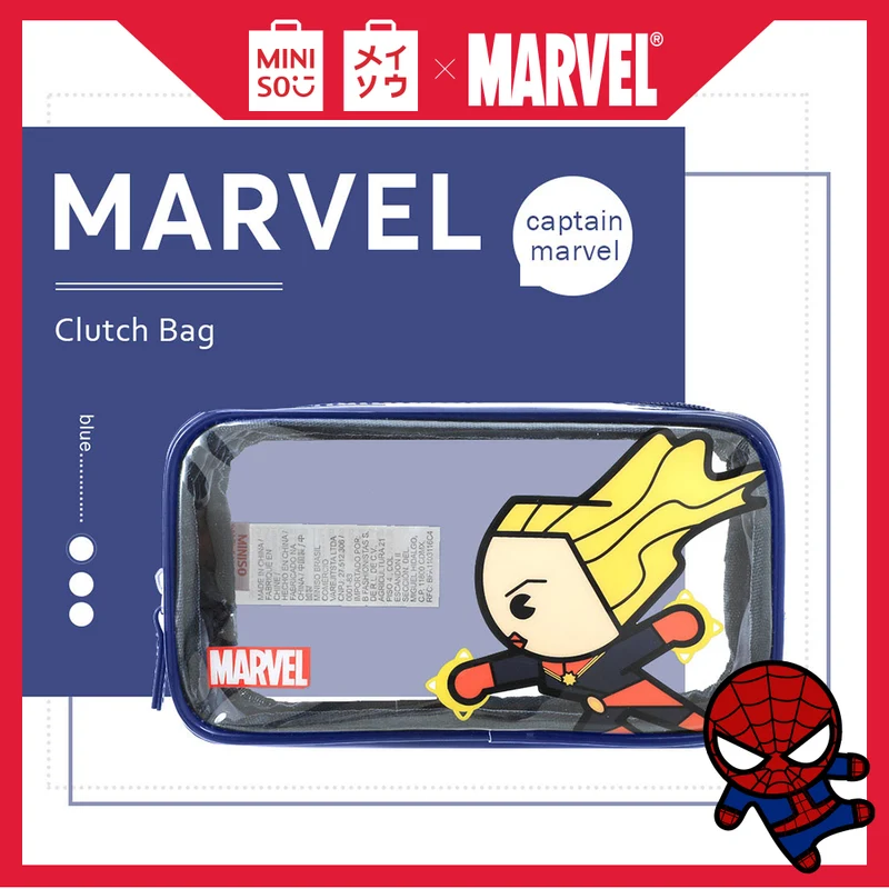 MINISO X MARVEL Clutch Bag Tas Kecil / Cuci tas / Tas kosmetik