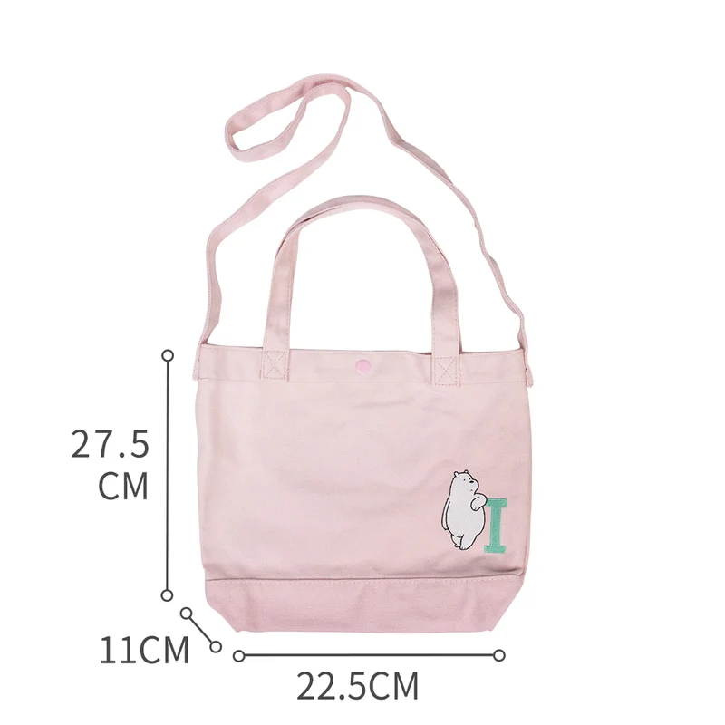 MINISO Tas Selempang Wanita Totebag Jingjing Canvas Sling Bag