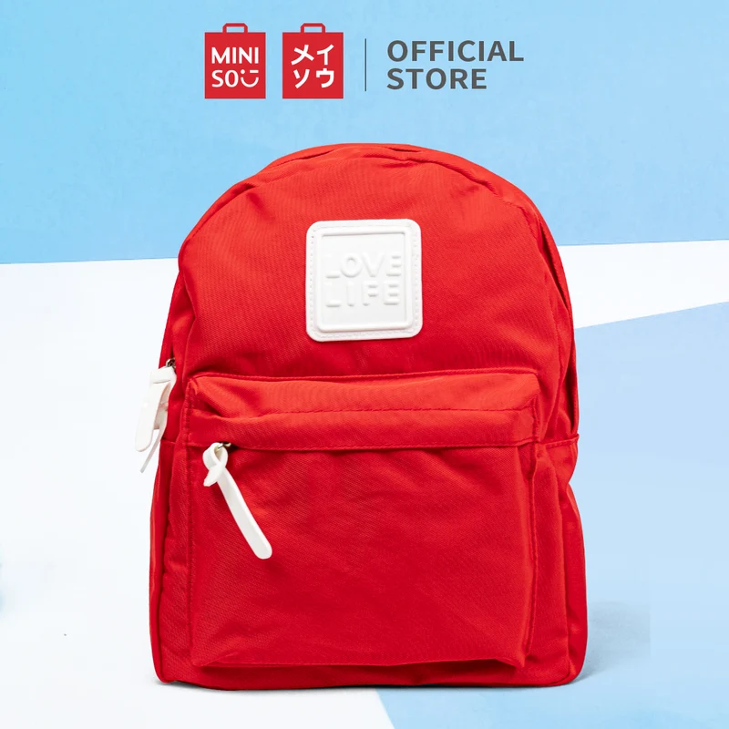 MINISO Tas Ransel Backpack Tas Pungung Travel Motif Ukuran Kecil