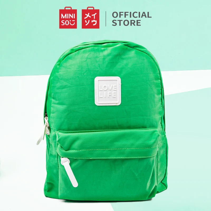 MINISO Tas Ransel Backpack Tas Pungung Travel Motif Ukuran Kecil