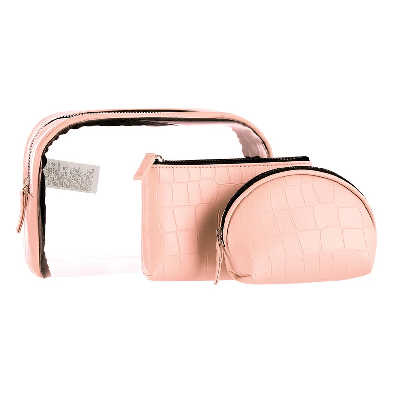 MINISO Set Tas Kosmetik Tempat Make Up Cosmetic Bag Travel 3 Pcs