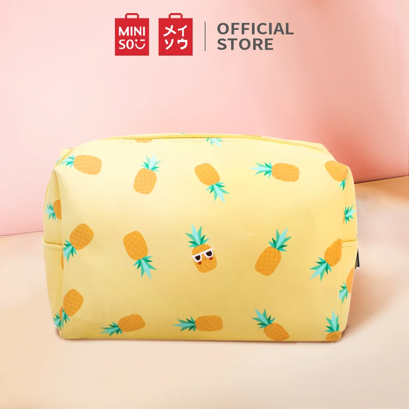 MINISO Tas Pouch Make Up Tempat Kosmetik Wanita Organizer Tempat Penyimpanan Cosmetik Bag