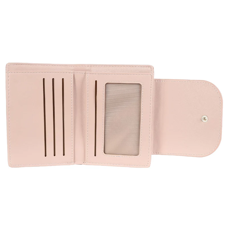 MINISO Dompet Wanita Pendek Kecil Lipat Buram Simple Korea Kasual