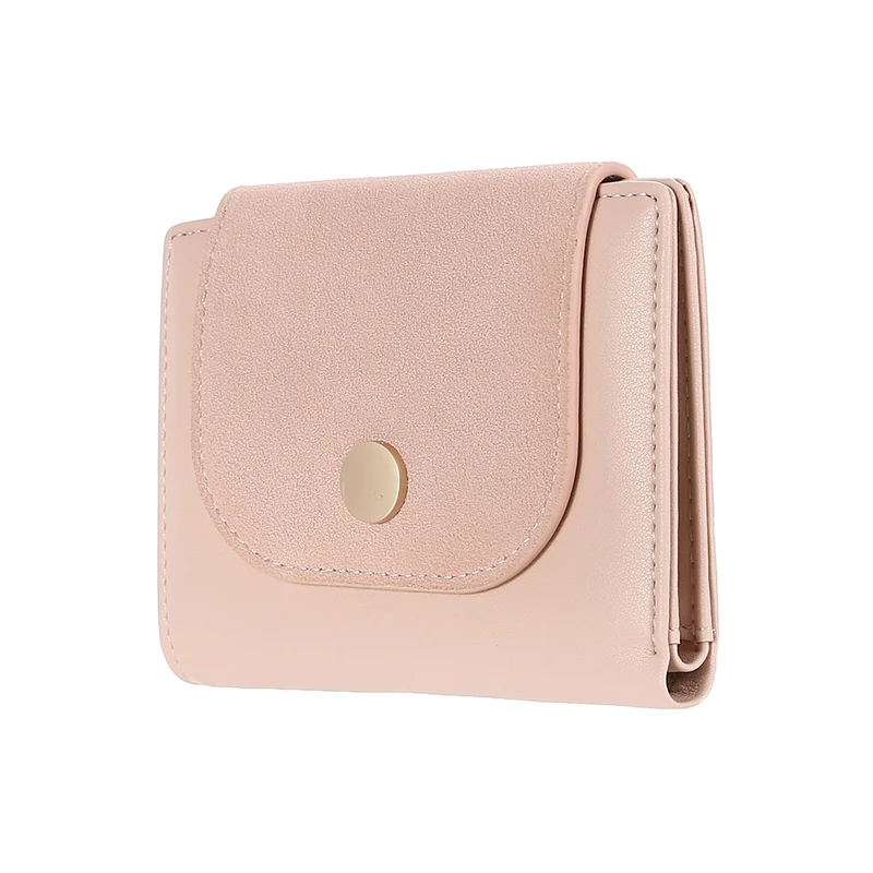 MINISO Dompet Wanita Pendek Kecil Lipat Buram Simple Korea Kasual