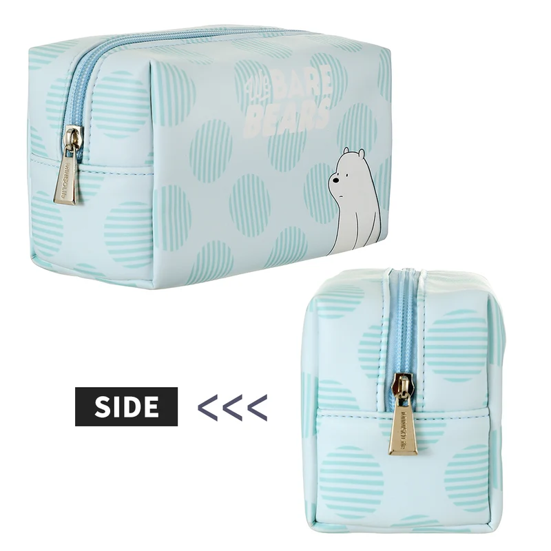 Miniso Official Tas kosmetic We Bare Bears-Rectangle Cosmetic Bag - Random Pick