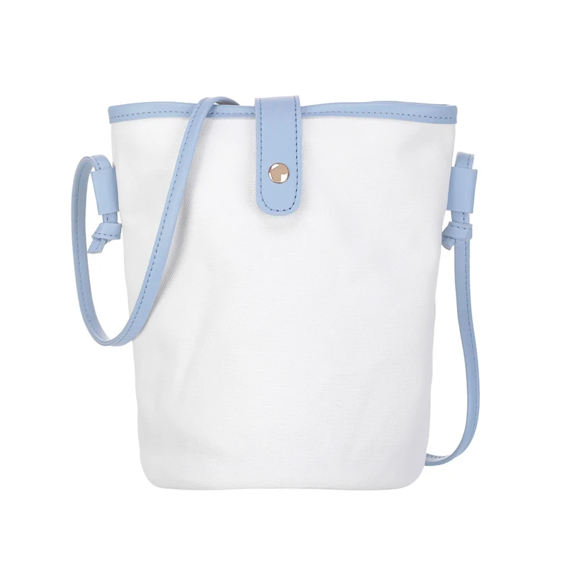 MINISO Tas Selempang Wanita Tas Ember Bucket Bag Sling Bag Canvas