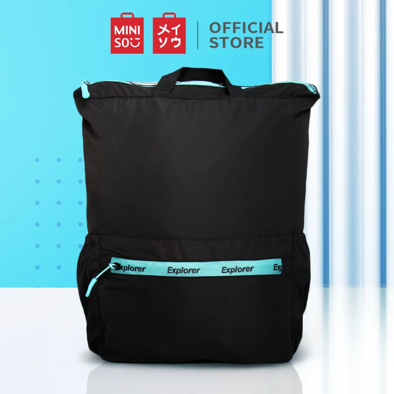 MINISO Tas Ransel Lipat Wanita Pria Backpack Tas Pungung Travel Gunung