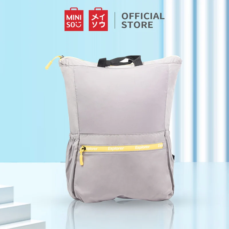 MINISO Tas Ransel Lipat Wanita Pria Backpack Tas Pungung Travel Gunung