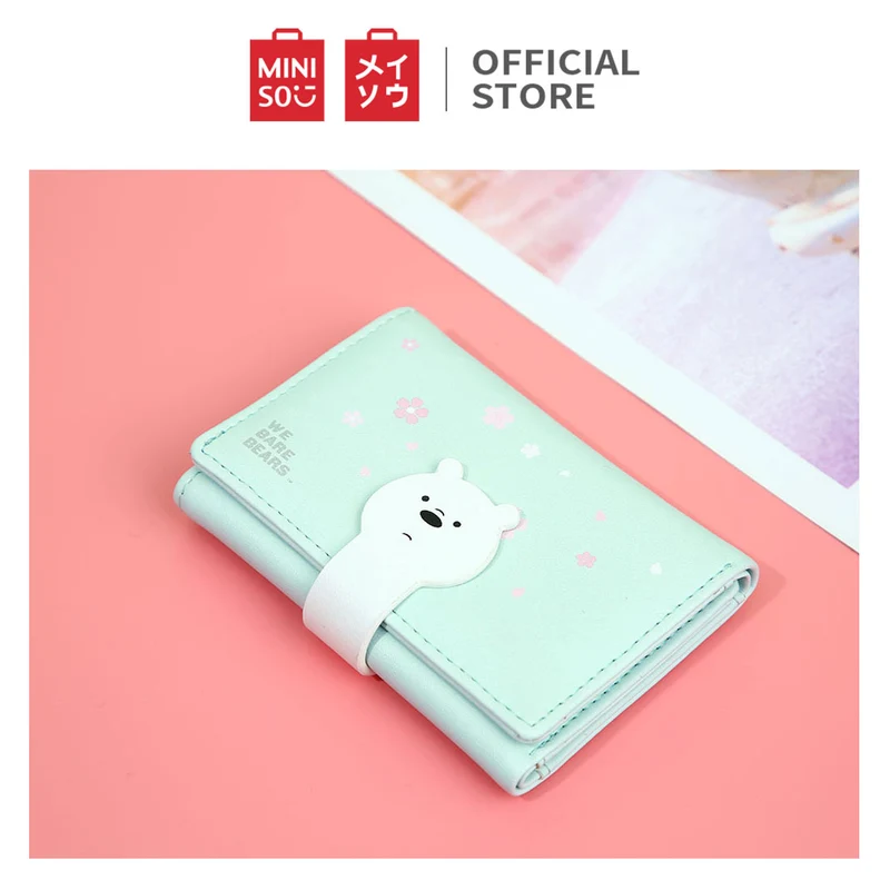 MINISO Dompet Wanita Kecil Lipat 3 Kali Tas