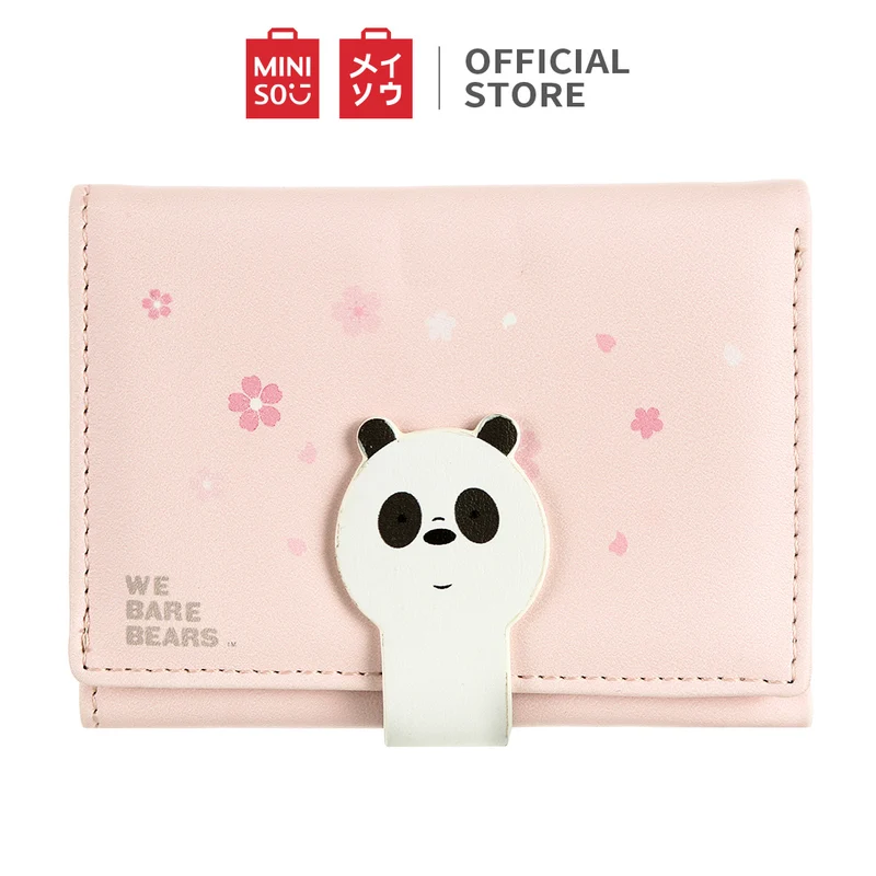 MINISO Dompet Wanita Kecil Lipat 3 Kali Tas