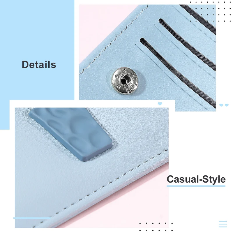 MINISO Dompet Wanita Kecil Lipat Tas Mini Pendek Tempat