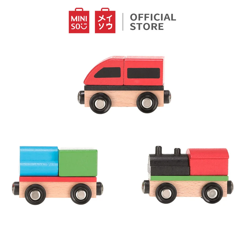 MINISO Kereta Kayu Kecil (colorful)