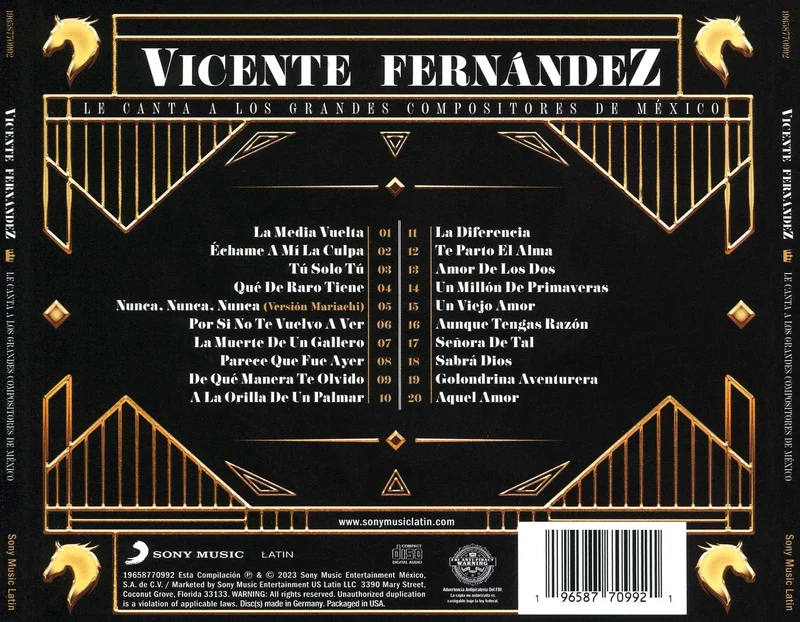 Vicente Fernández Le Canta a los Grandes Compositores de México