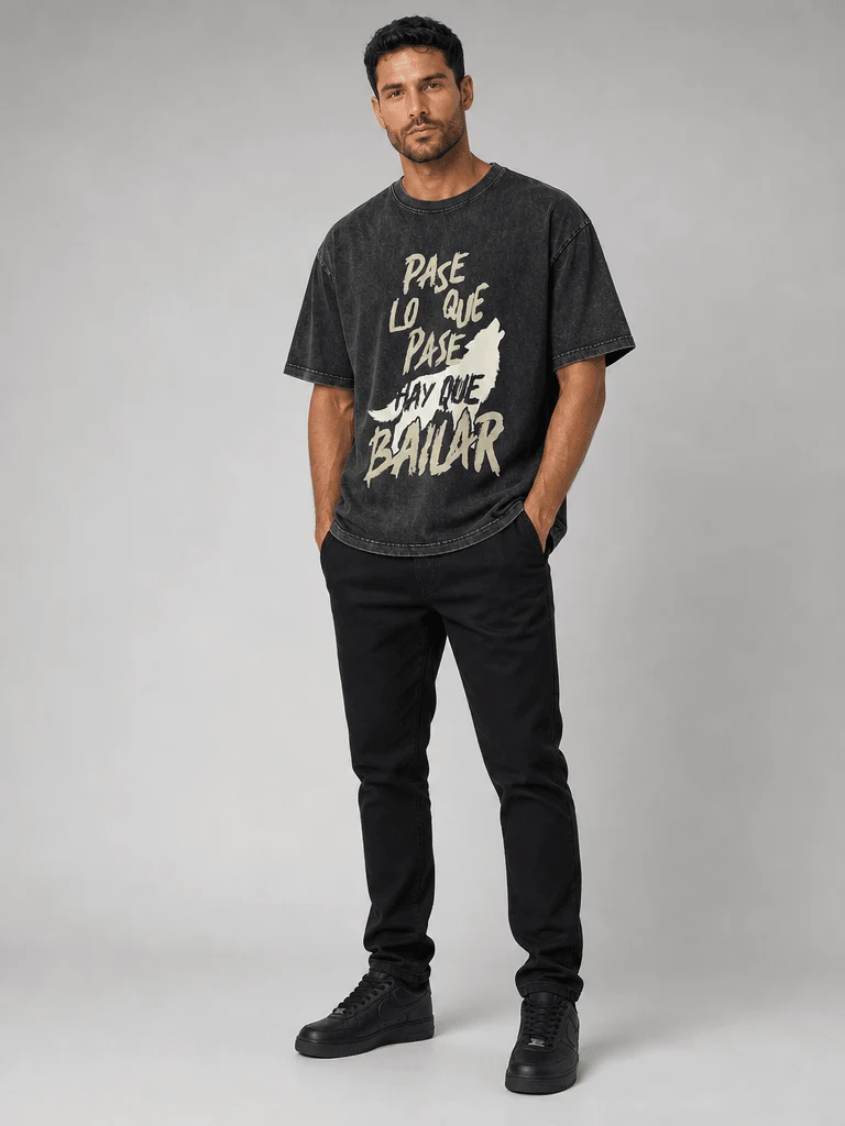 Manuel Carrasco - Camiseta Unisex "Lobo" Negra
