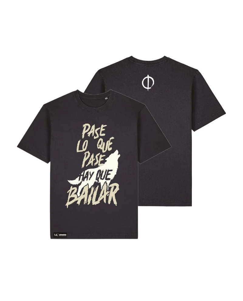 Manuel Carrasco - Camiseta Unisex "Lobo" Negra