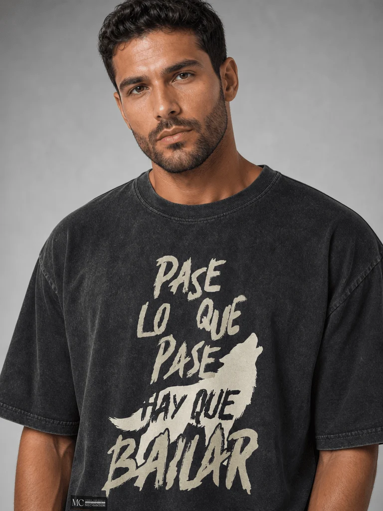 Manuel Carrasco - Camiseta Unisex "Lobo" Negra