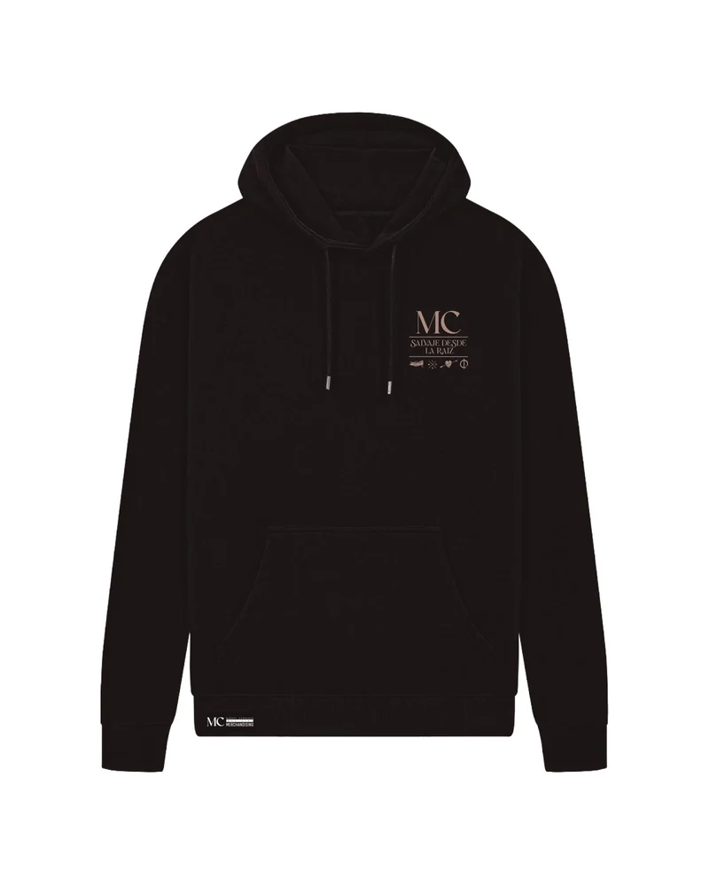 Manuel Carrasco - Sudadera Capucha Unisex "Salvaje desde la Raíz" Negra