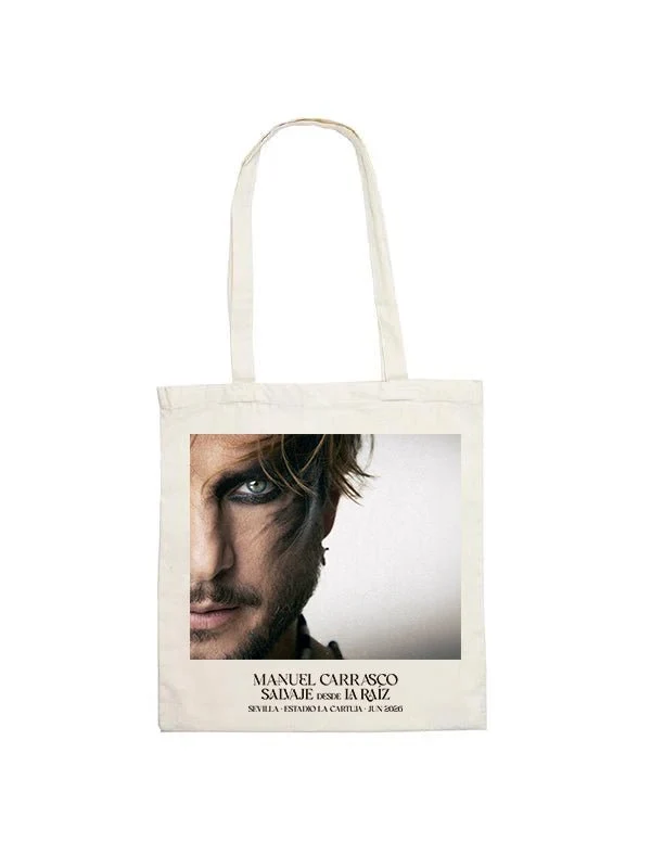 Manuel Carrasco - Tote Bag "Salvaje desde la raíz" blanca