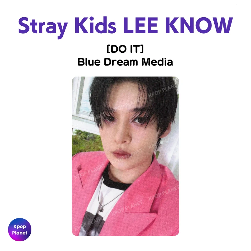 Stray Kids LEE KNOW Photocard [ DO IT ] Blue Dream Media