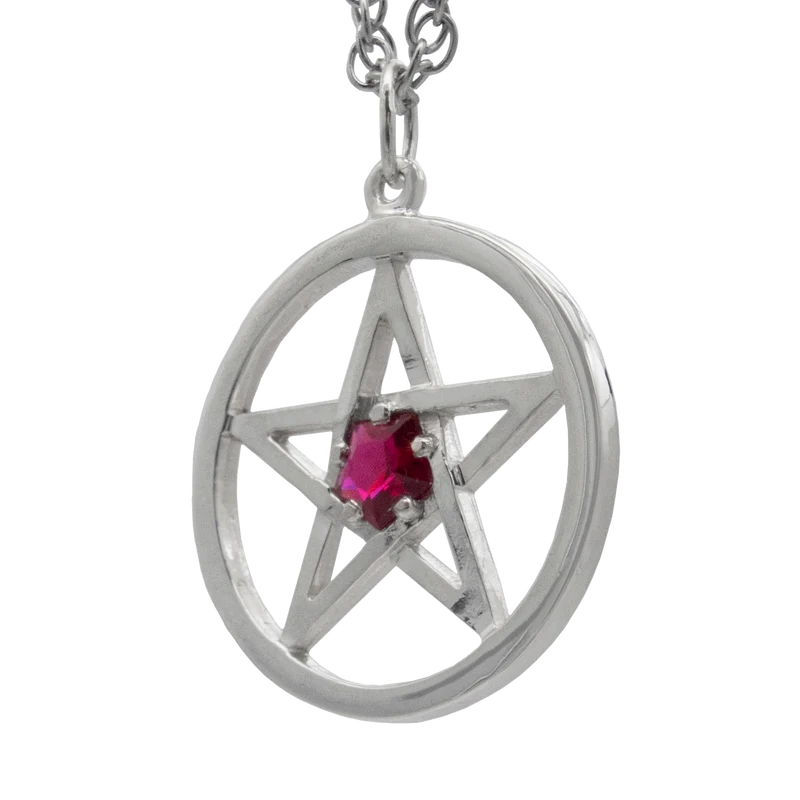 Collar de pentáculo de Harry Dresden con rubí