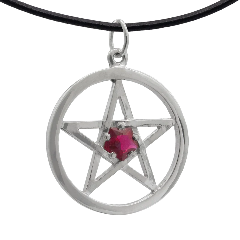 Collar de pentáculo de Harry Dresden con rubí