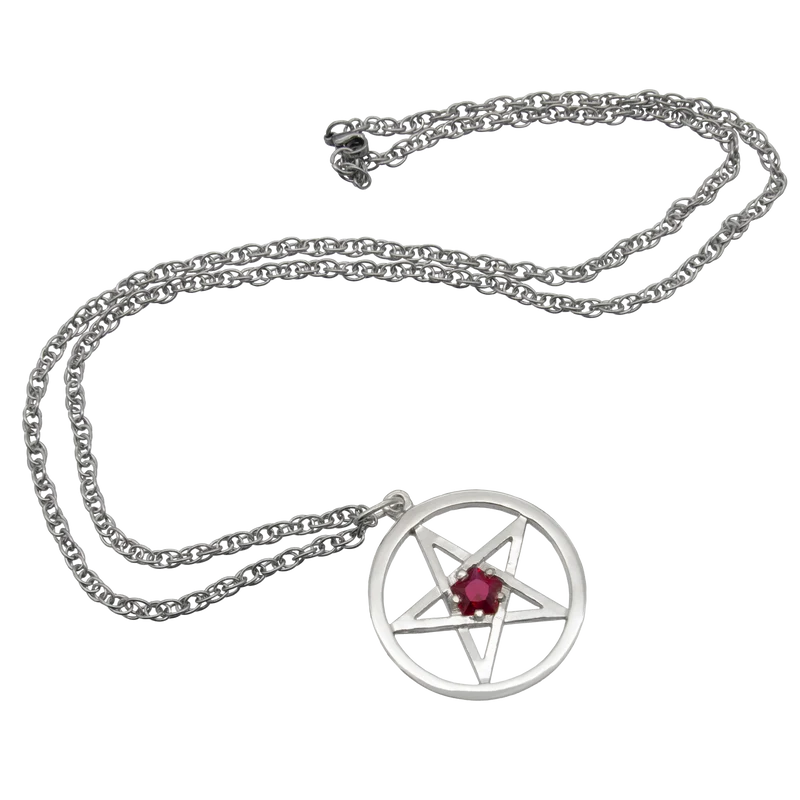 Collar de pentáculo de Harry Dresden con rubí