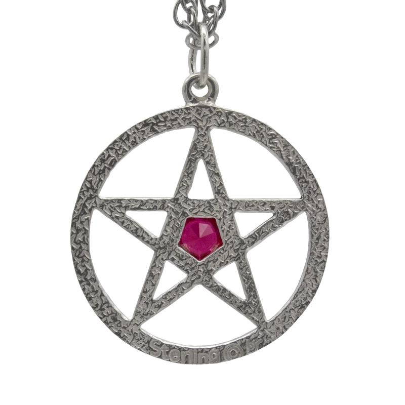 Collar de pentáculo de Harry Dresden con rubí