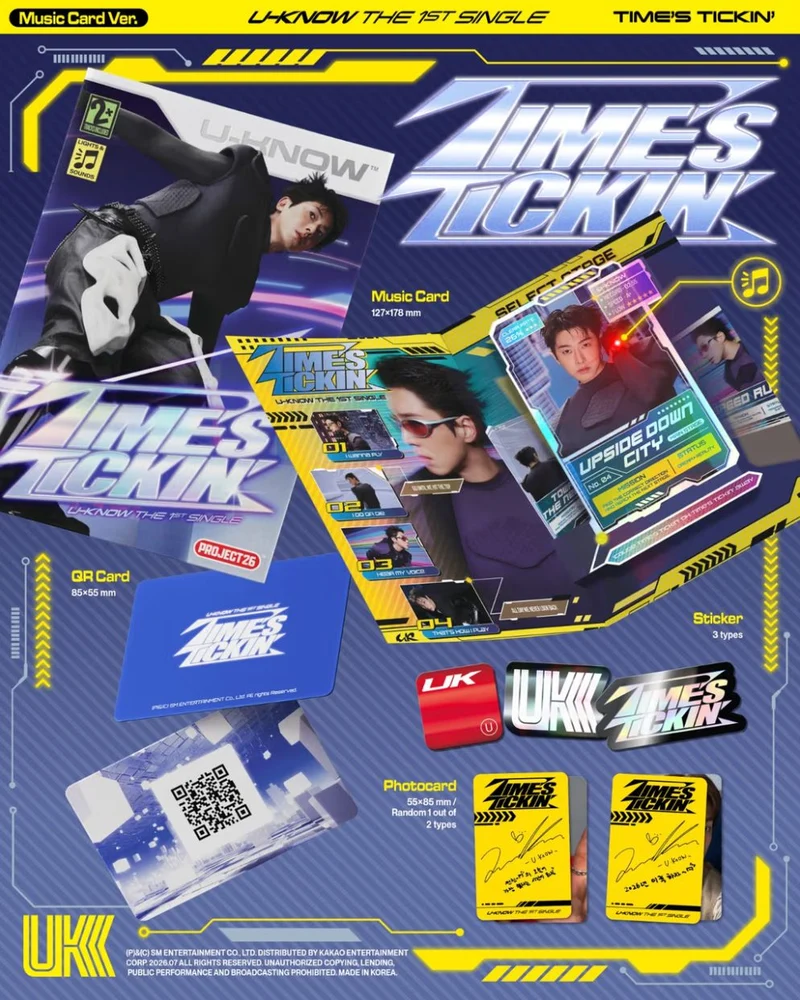 U-KNOW YUNHO (TVXQ!) - TIME'S TICKIN' (MUSIC CARD VER.)