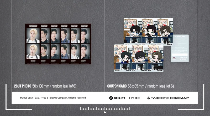 ENHYPEN - WORLD COUPON CARD COLLECTION (FORENSICS UNIT VER.)